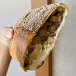 ブーランジェリ･エ･カフェ　オブジェ - お持ち帰り♡さつま芋フランス♡常連！大好きなさつまいもと大好きなオブジェさんのフランスパンのコラボレーション、こんなん大好きに決まってるやーん！！！口いっぱいにお芋を頬張る幸せ､､､愛してます