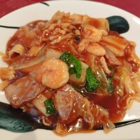 翠陽 - 五目焼きそば。これ、濃厚で本当に美味しい♪