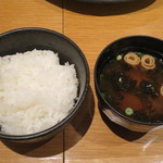 平田牧場 - ご飯と味噌汁