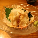 四季 花まる PASEO店 - たらば蟹のふんどし刺身