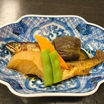すぎ山 - 鮎煮浸しと野菜炊き合わせ