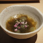 寿司 あつや - 細もずく ＆ ぶどう