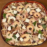 博多水炊きと地鶏串えんま - 煮穴子と海老のちらし寿司