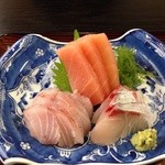 船宿割烹 汐風 - 三種類の刺身 その2