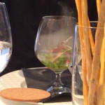 リストランテ・ホンダ - 蓋を開けると煙〜。浦島太郎なら大変（笑）