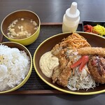 JUJU.ん家のごはん 笑福屋 - 贅沢C定食 ごはん特盛