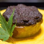 よし町 - 2024.9 茄子田楽（土浦産緑茄子、チチタケ、ヒラタケ）