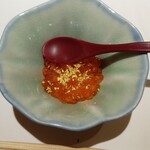 鮨 博多まつもと - いくら小丼 金箔載せ