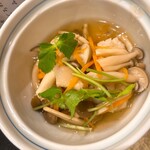 すし おおまさ - ハモの野菜餡かけ