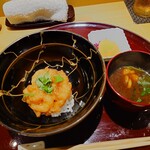 天冨良 麻布よこ田 - 締めの天重も美味しい