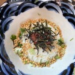 里芋と蜂蜜 - 梅茶漬け（出汁を注ぐ前）