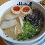 九州筑豊ラーメン 山小屋 開成店 - ラーメン６５０円+煮玉子１５０円