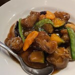 瓦町仔鹿 - お野菜と豚肉のオイスターソース