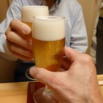 旬菜 幸 - “生ビール”で乾〜杯♪
