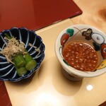 旬菜 幸 - 北海道産スジコ、オクラ