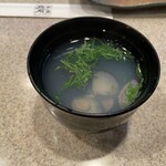すし処てんが - しじみの味噌汁