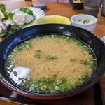 このあら汁、結構量があるんです