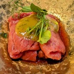 鉄板焼きWAGYU LIVERARY - 和牛のしゃぶしゃぶ(最高級黒毛和牛スタンダードコース)