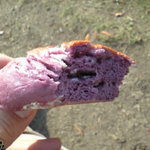 ベーグルU - 紫芋ホワイトチョコベーグル