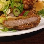 台流屋台 御気樂 - 豚唐揚げネギどっさり