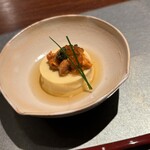 割烹 いそ崎 - 月見の玉子豆腐
