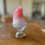 民宿 磯料理 海上亭 - カシスオレンジかき氷