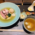 入鹿TOKYO - 特製帆立柚子塩つけ麺
