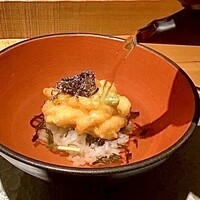天冨良 麻布よこ田 新宿別邸 - 芝海老のかき揚げ丼