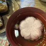 茶房 菊泉 - 自分で焼くおにぎりのセットドリンク付き（緑茶）