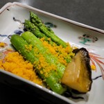 蓮 - 鮑とアスパラ