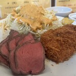 キッチン 高山 - ローストビーフ･ヒレカツ