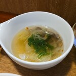 キッチン ブルー グローブ - スープのアップ