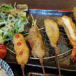 串かつまるまん - 串かつ定食