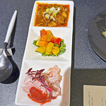 Japanese Soba Noodles 蔦 - 次女が「醤油Soba」単品なのを気遣っていただいた、おつまみプレート