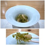 鮨と天草大王 天音 - ＊ゴーヤは下処理をきちんとされているので苦みがなく、お揚げと合いますね。^^ 優しいお味で一品目に最適。