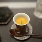 銀座鳥真 - カボチャの擦り流し