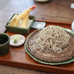 蕎麦 みづ乃 - 海老天せいろ 玄蕎麦☆