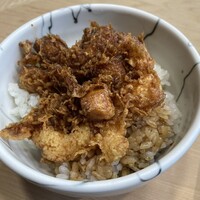 てんぷら天松 日本橋店 - 最後はかき揚げ丼にしてくれます