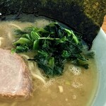 ラーメン六角家 - ほうれん草。