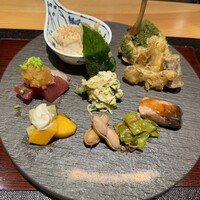 和食割烹 やまぼうし - 前菜盛り合わせ