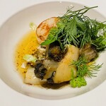 THE-MOMENT GRILL&DINING - 鮑と帆立貝のポワレ