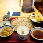 蕎麦前 山都 - 天ざる