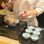 恵比寿 鮨 ふじまさ - 鱧しゃぶ