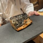 恵比寿 鮨 ふじまさ - 鰹の藁焼き