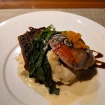 キャトルラパン 北梅田 - 鰆とオマール海老のグリル