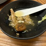 鮨おばな - 出汁をかけて