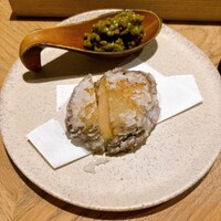 鮨 いつみ - 鮑かりんとう揚げ　肝ソース