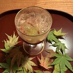 徳ㇵ本也 - 巨峰のソルベにシャインマスカットとワインゼリー