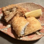 徳ㇵ本也 - 松茸と鱧のフライ