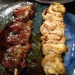 炭火焼鳥 どん - ハツとはらみをタレで